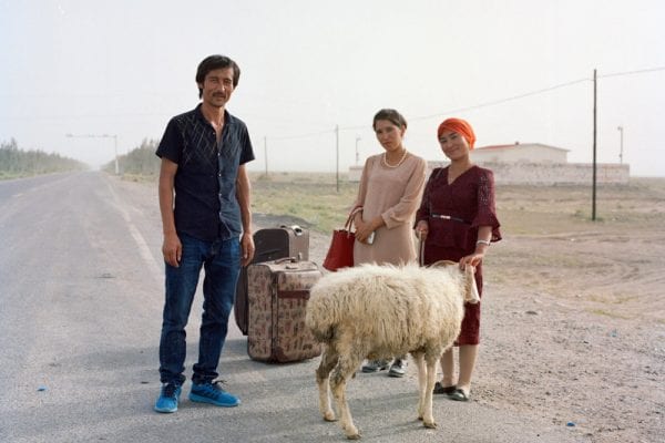 color photo of a Uyghur family by Boyuan Zhang