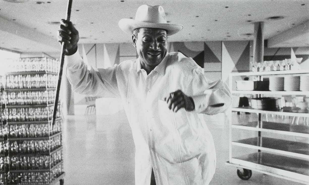 Black & white photo of a man in Cuba