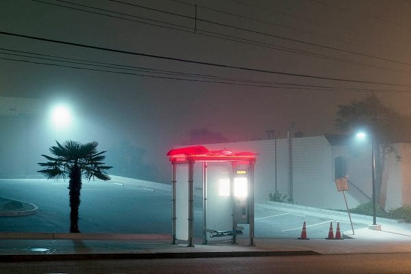 film medium format color photogrpah of a cityscape at night by Kyle Kim