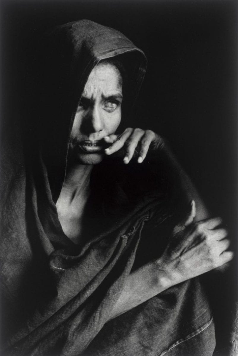 Black and White Portrait of a blind Tuareg woman, Mali 1985 Sebastiao Salgado