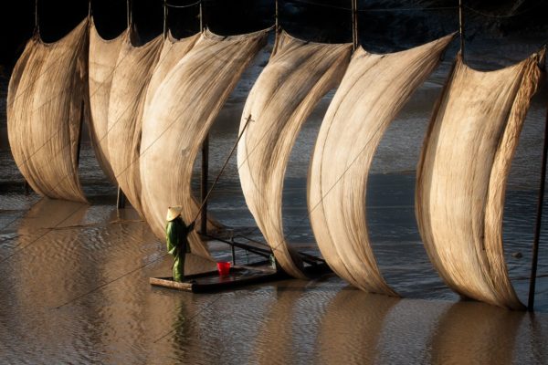 Fishing Nets Drying in the sun in Xiapu, Fujian province, China Photography by Claire Tan