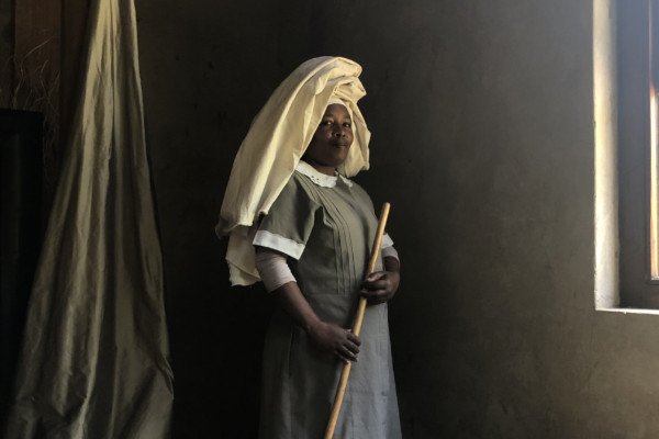 Portrait of domestic worker Monica in suburb of Cape Town, South Africa, by Claire Tan