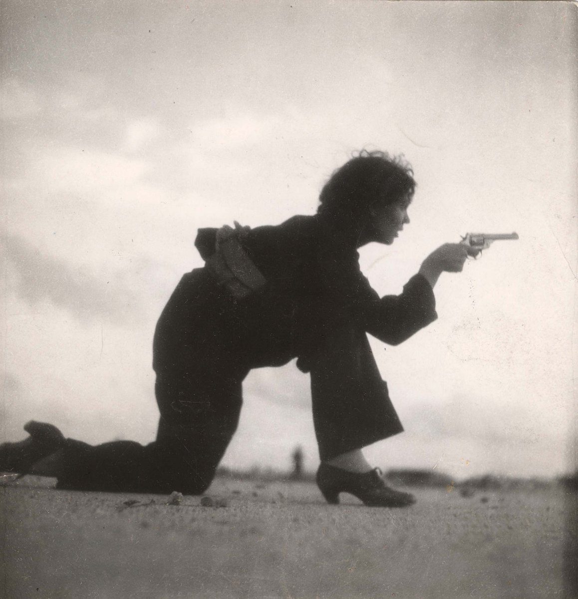 Spain Photography Woman training for Spanish militia, 1936 Gerda Taro