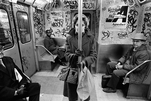 black and white picture of New york subway by Richard Sandler