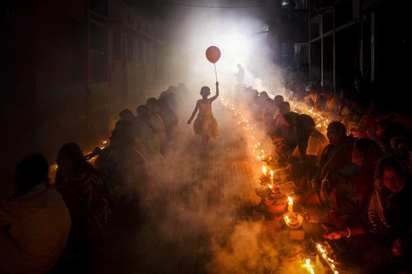 Color photo by Mou Aysha, Hindu celebration Bangladesh