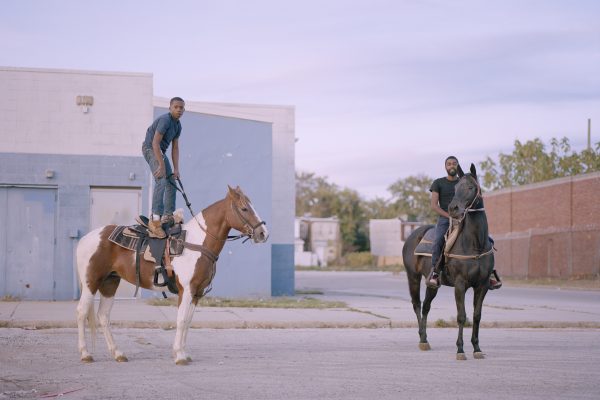 Color, film photography by Cian Oba-Smith city horseman, portrait, Philadelphia