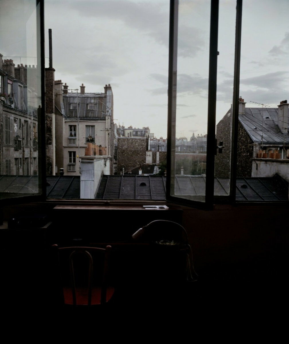 Color film photography by Evelyn Hofer, Roofs, Paris, 1967