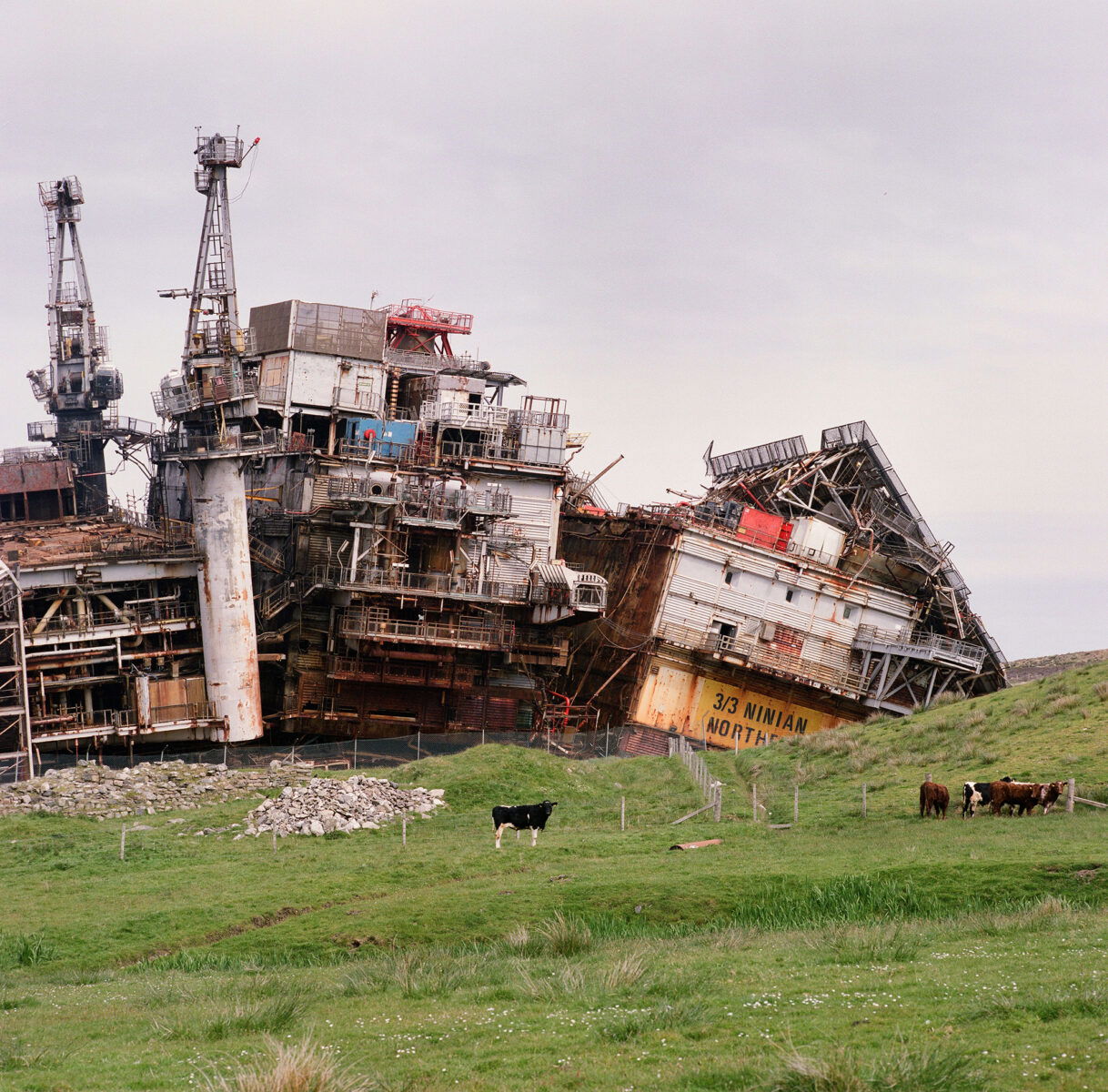 color medium format analog landscape photograph in the Shetland Islands