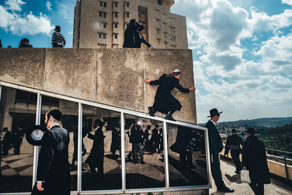 color street photo of people on the streets of Tel Aviv, Israel by Barry Talis