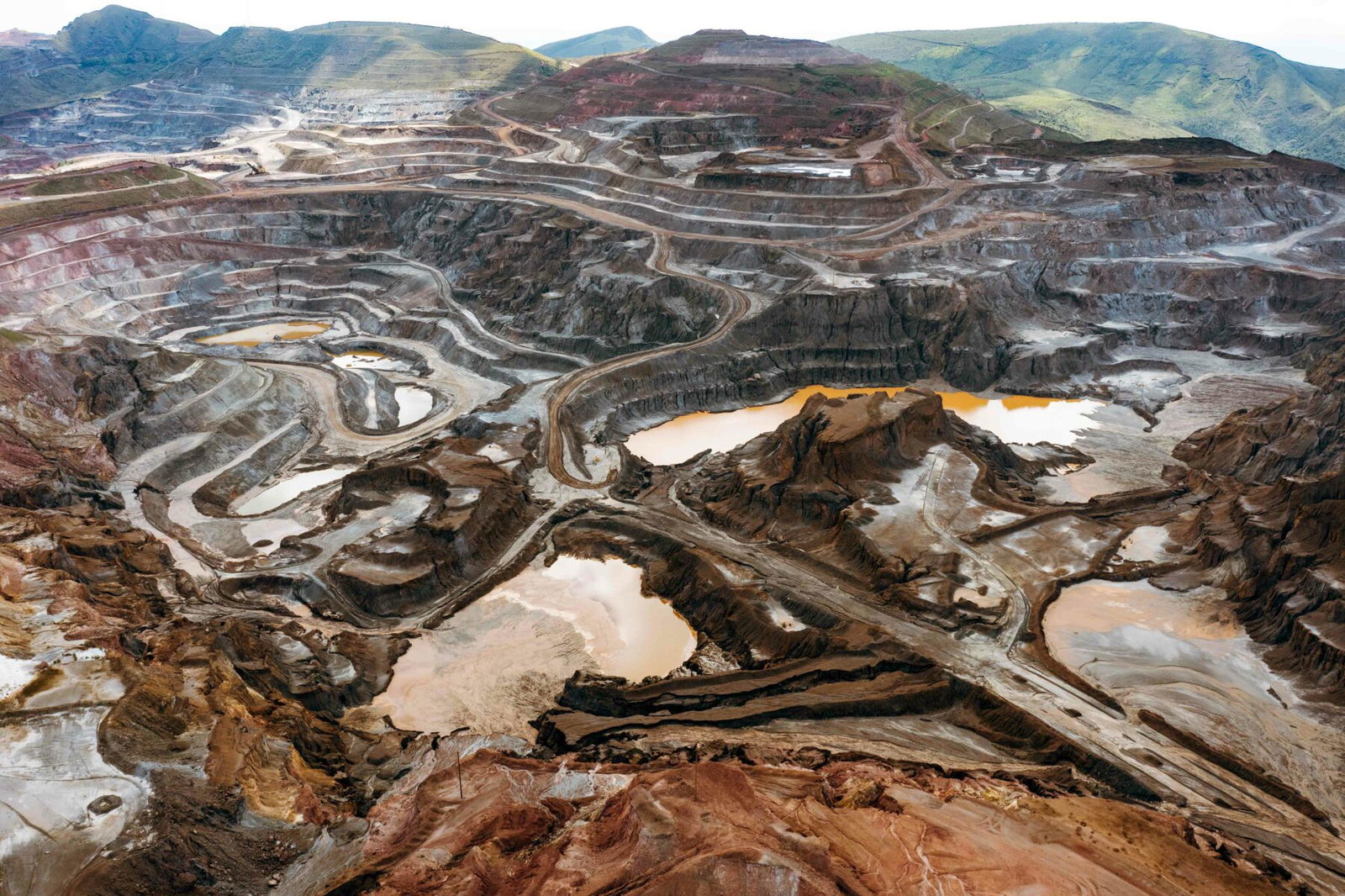 color landscape photograph of a mine in Brazil by Kyle Hofffmann