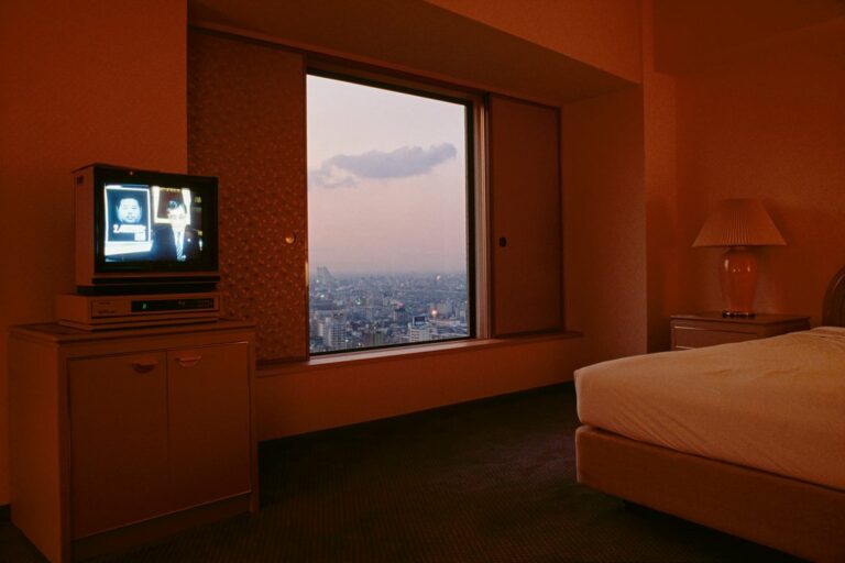 Color photography by Greg Girard, hotel room Tokyo 1979