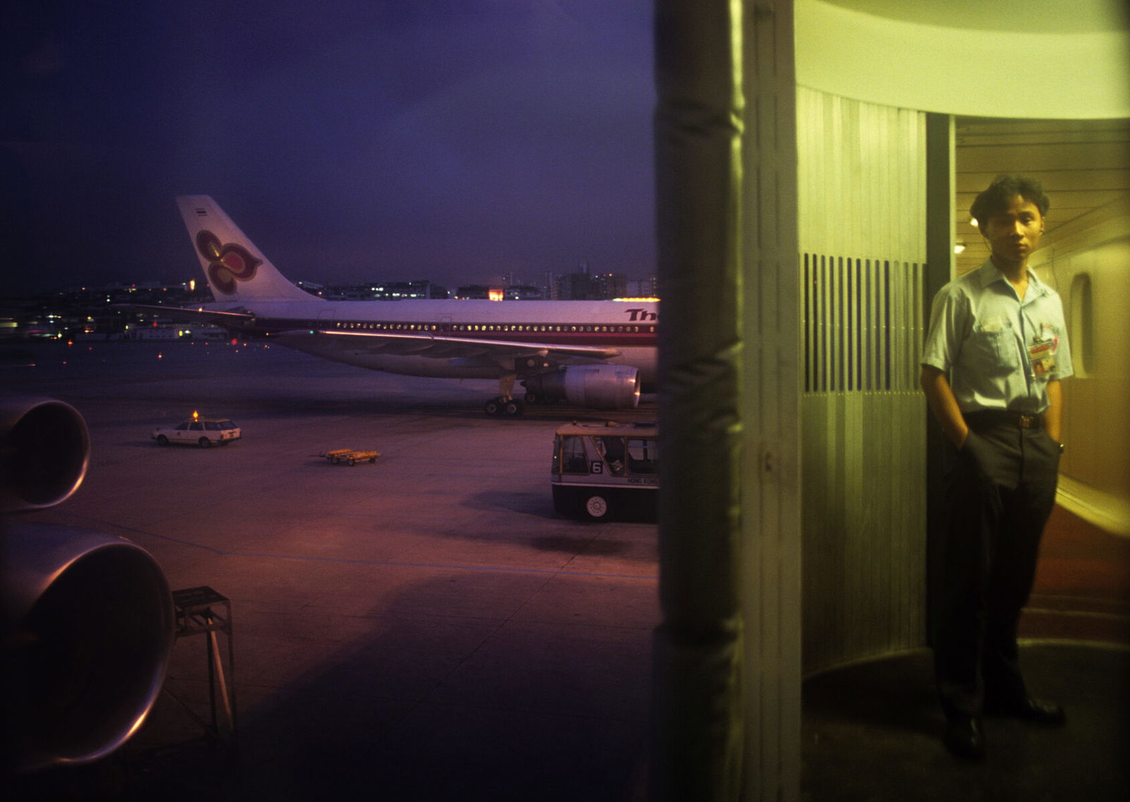 Color photography by Greg Girard, Beijing, Airport