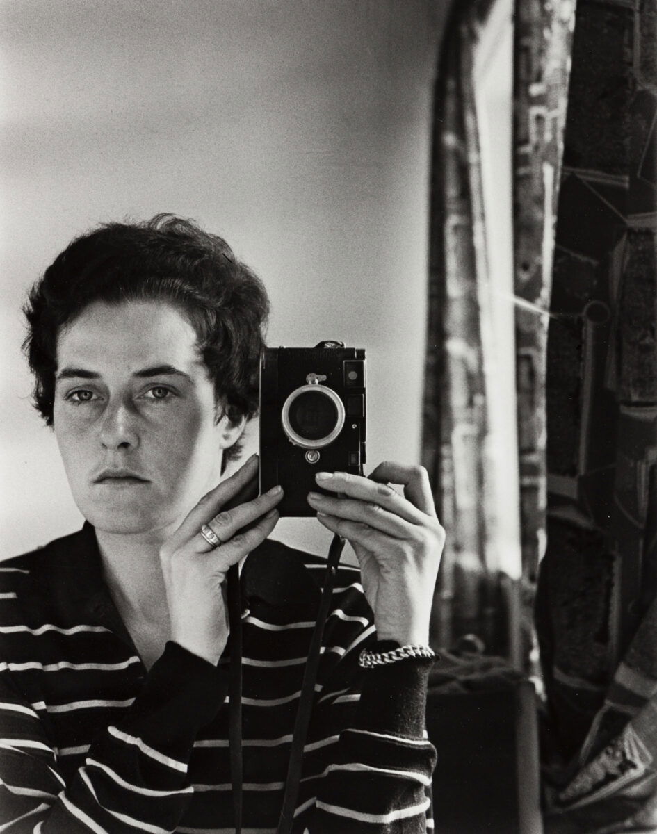 Inge Morath black & white self portrait