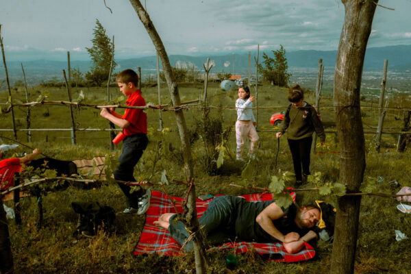 color street photo of people in Italy by Eleni Albarosa