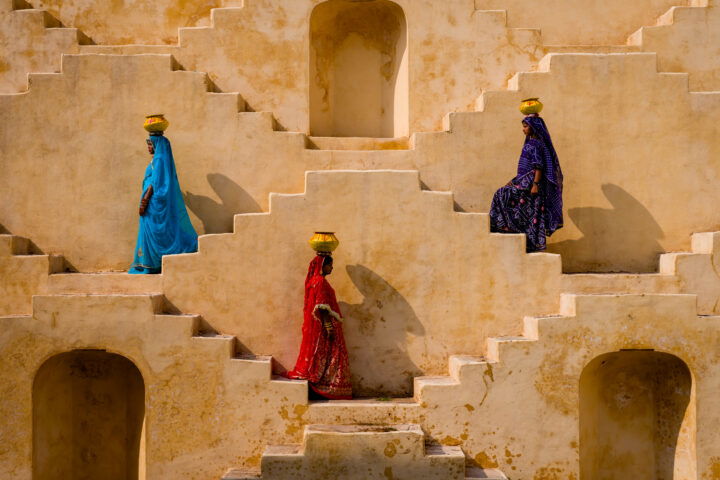 Award - color travel photo of Stepwells in Rajasthan, India by Barry Crosthwaite