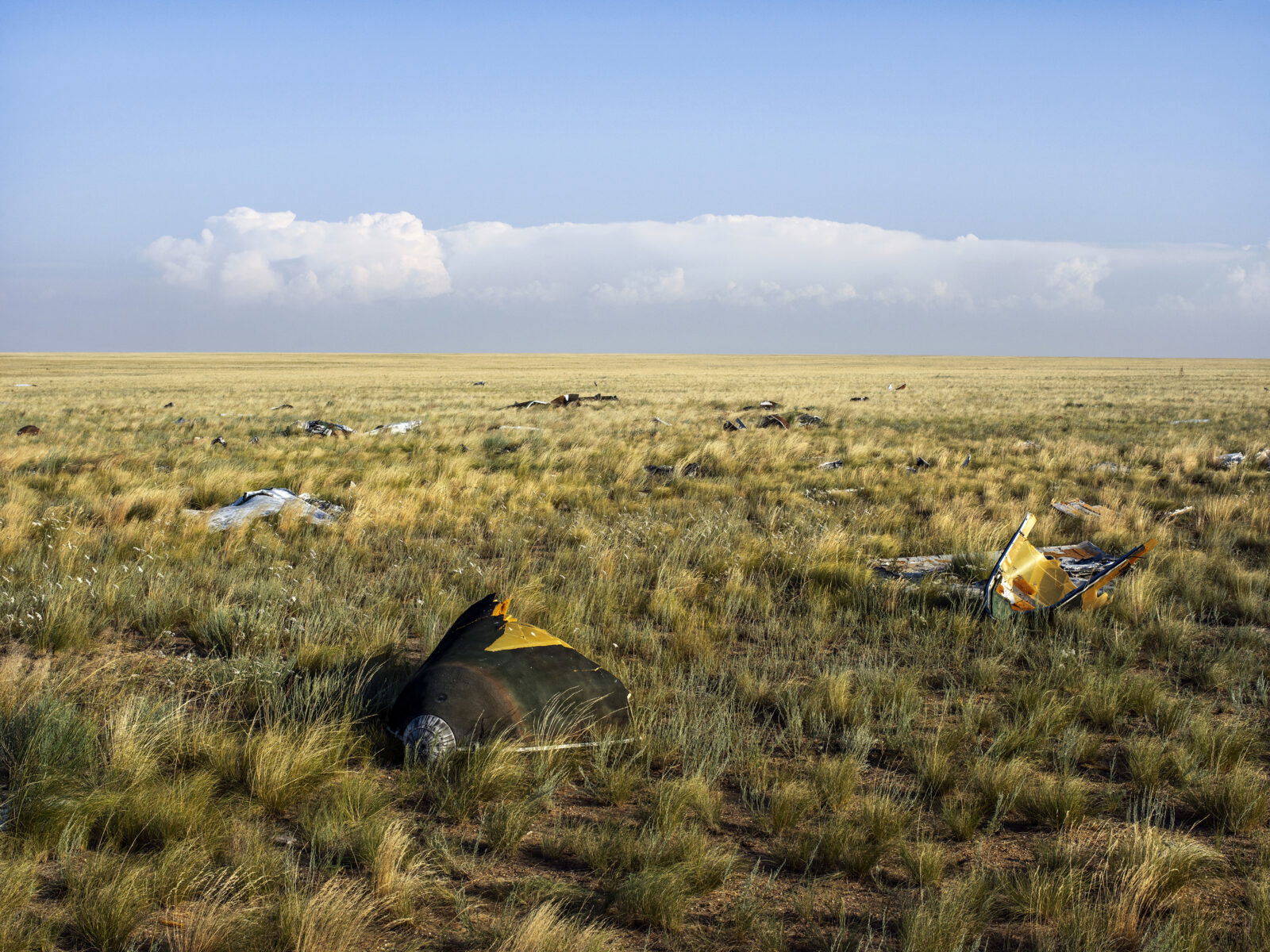 Documentary photography by Andrew McConnell. Rocket parts, near Kenjebai-Samai, Kazakhstan 2019