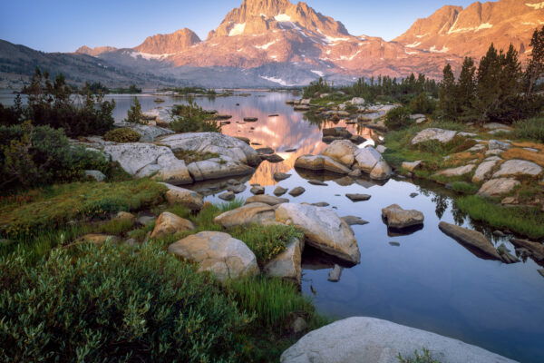 color landscape photo of Easter Sierra range, Nevada, USA by Justin Nambiar