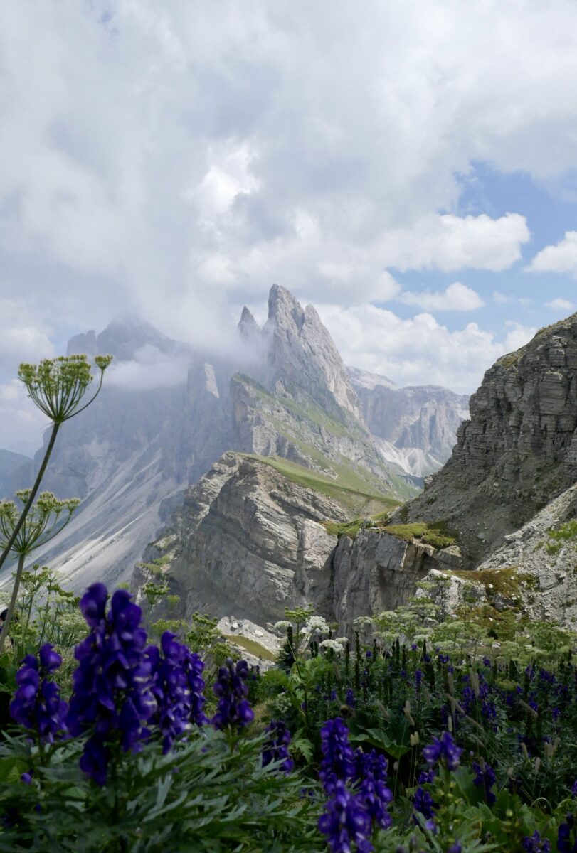 Color landscape photo of Dolomites, Italy, by Pauline Guinet