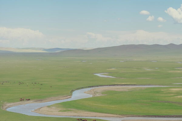 Color film landscape photo of inner Mongolia by Yuzhang Su